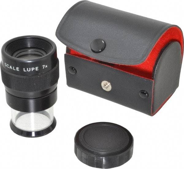 SPI - 7x Max Magnification, 1 Inch Lense Diameter, Hand Held Optical Comparator - Reticle No. 5 - Benchmark Tooling