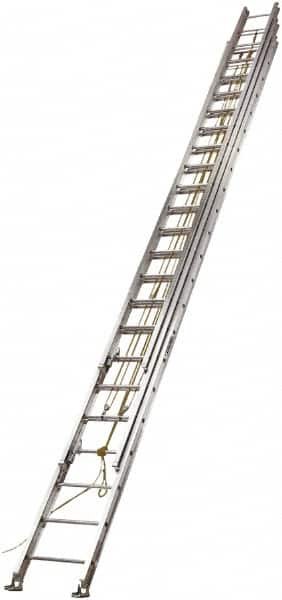 Louisville - 60' High, Type I Rating, Aluminum Industrial Extension Ladder - Benchmark Tooling