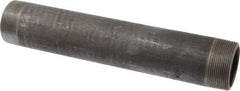 Made in USA - Schedule 80, 2" Diam x 12" Long Black Pipe Nipple - Threaded - Benchmark Tooling