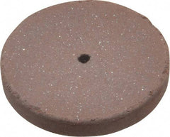 Cratex - 1" Diam x 1/16" Hole x 1/8" Thick, Surface Grinding Wheel - Silicon Carbide, Fine Grade, 25,000 Max RPM, Rubber Bond, No Recess - Benchmark Tooling