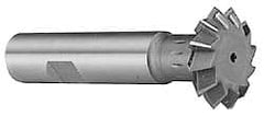 Interstate - 1-7/8° 1-7/8" Cut Diam, 5/8" Cut Width, 3/4" Shank, Cobalt Double-Angle Cutter - Benchmark Tooling