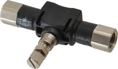 Legris - 1/8" NPT Threaded In-Line Flow Control Valve - 0 to 145 psi & Nylon Material - Benchmark Tooling