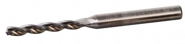 Kennametal - 0.3858" 130° Solid Carbide Jobber Drill - TiAlN Finish, Right Hand Cut, Spiral Flute, Straight Shank, 4.055" OAL, Standard Point - Benchmark Tooling