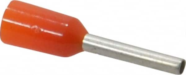 ACI - 22 AWG, Partially Insulated, Crimp Electrical Wire Ferrule - 8mm Long x 1.3mm Diameter Pin, 14mm Overall Length - Benchmark Tooling