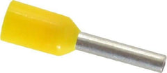 ACI - 18 AWG, Partially Insulated, Crimp Electrical Wire Ferrule - 8mm Long x 1.7mm Diameter Pin, 14.4mm Overall Length - Benchmark Tooling