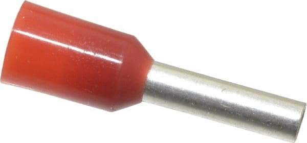 ACI - 16 AWG, Partially Insulated, Crimp Electrical Wire Ferrule - 8mm Long x 2mm Diameter Pin, 14.4mm Overall Length - Benchmark Tooling