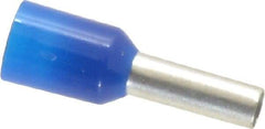 ACI - 14 AWG, Partially Insulated, Crimp Electrical Wire Ferrule - 8mm Long x 2.6mm Diameter Pin, 15mm Overall Length - Benchmark Tooling