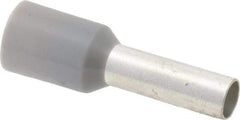 ACI - 12 AWG, Partially Insulated, Crimp Electrical Wire Ferrule - 10mm Long x 3.2mm Diameter Pin, 17-1/2mm Overall Length - Benchmark Tooling