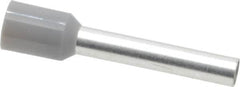 ACI - 12 AWG, Partially Insulated, Crimp Electrical Wire Ferrule - 18mm Long x 3.2mm Diameter Pin, 25-1/2mm Overall Length - Benchmark Tooling