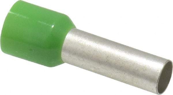 ACI - 6 AWG, Partially Insulated, Crimp Electrical Wire Ferrule - 18mm Long x 6.2mm Diameter Pin, 28.2mm Overall Length - Benchmark Tooling