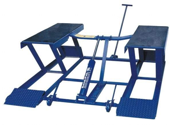 Bend-Pak - 6,000 Lb Portable Low Rise Pad Automotive Lift - 26' Max Height, 110/220 Volt, Steel - Benchmark Tooling