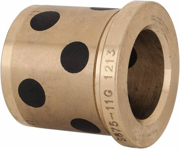 Dayton Lamina - 7/8" ID x 1-3/8" OAL, Aluminum Bronze, Die & Mold Shoulder Bushing - Shoulder, 1-1/4" Bottom OD, 1-1/4" Top OD, 1.43" Collar OD, 1-3/16" Above Collar - Benchmark Tooling