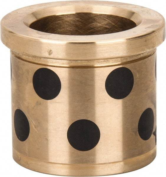 Dayton Lamina - 1" ID x 1-3/8" OAL, Aluminum Bronze, Die & Mold Shoulder Bushing - Shoulder, 1-3/8" Bottom OD, 1-3/8" Top OD, 1.55" Collar OD, 1-3/16" Above Collar - Benchmark Tooling