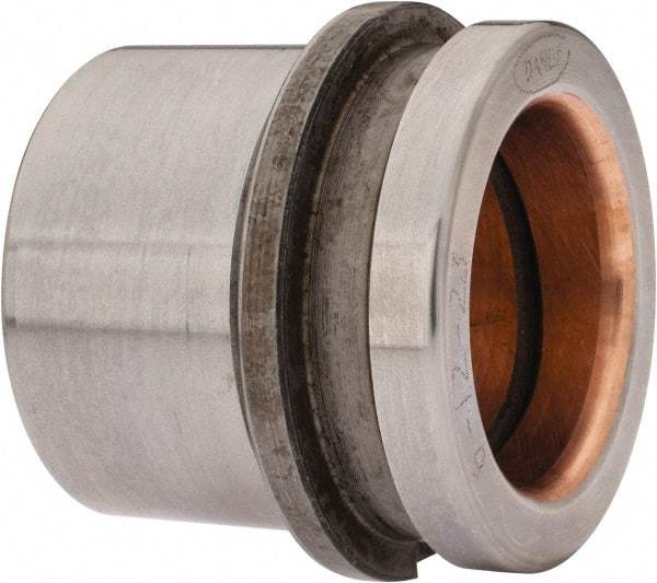 Dayton Lamina - 1-1/2" ID x 2" OAL, Steel, Bronze Plated Die & Mold Shoulder Bushing - Short Shoulder, 2.19" Bottom OD, 2" Top OD, 2.345" Collar OD, 13/16" Under Collar, 1-3/16" Above Collar - Benchmark Tooling