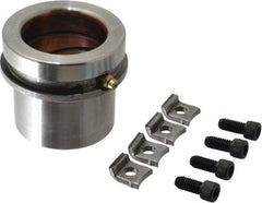 Dayton Lamina - 2" ID x 2-5/8" OAL, Steel, Bronze Plated Die & Mold Shoulder Bushing - Short Shoulder, 2.909" Bottom OD, 2-1/2" Top OD, 3.064" Collar OD, 1" Under Collar, 1-5/8" Above Collar - Benchmark Tooling