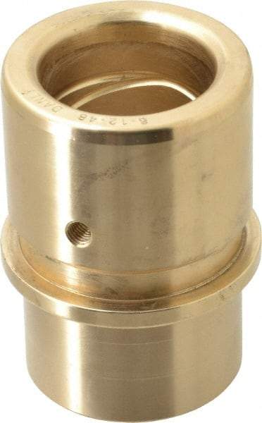 Dayton Lamina - 1-1/2" ID x 3-3/16" OAL, Bronze, Die & Mold Shoulder Bushing - Shoulder, 2.19" Bottom OD, 2" Top OD, 2.345" Collar OD, 2" Under Collar, 1-3/16" Above Collar - Benchmark Tooling