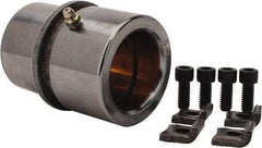 Dayton Lamina - 1-3/4" ID x 3-3/8" OAL, Steel, Bronze Plated Die & Mold Shoulder Bushing - Shoulder, 2-1/2" Bottom OD, 2-1/4" Top OD, 2.658" Collar OD, 2" Under Collar, 1-3/8" Above Collar - Benchmark Tooling