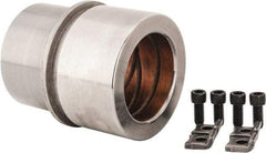 Dayton Lamina - 2-1/2" ID x 4-3/8" OAL, Steel, Bronze Plated Die & Mold Shoulder Bushing - Shoulder, 3.659" Bottom OD, 3-1/4" Top OD, 3.814" Collar OD, 2-1/2" Under Collar, 1-7/8" Above Collar - Benchmark Tooling