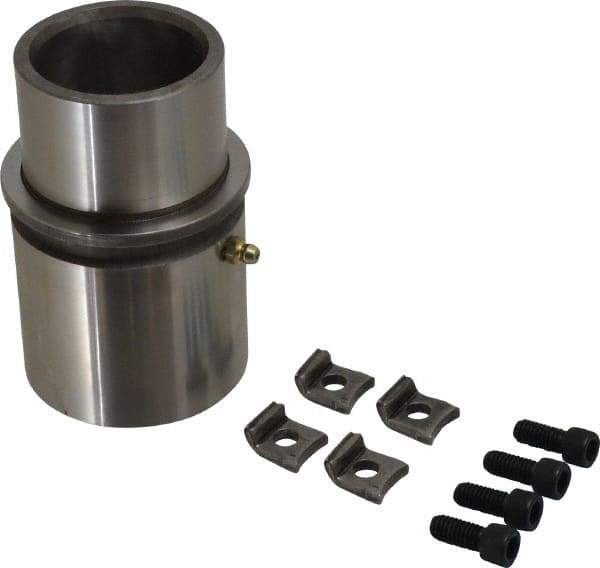 Dayton Lamina - 2" ID x 4-5/8" OAL, Steel, Die & Mold Shoulder Bushing - Extra Long Shoulder, 2.909" Bottom OD, 2-1/2" Top OD, 3.064" Collar OD, 3" Under Collar, 1-5/8" Above Collar - Benchmark Tooling