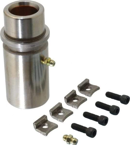 Dayton Lamina - 1" ID x 3-15/16" OAL, Steel, Bronze Plated Die & Mold Shoulder Bushing - Extra Long Shoulder, 1.72" Bottom OD, 1-1/2" Top OD, 1.845" Collar OD, 3" Under Collar, 15/16" Above Collar - Benchmark Tooling