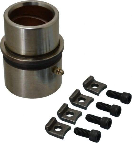 Dayton Lamina - 1-3/4" ID x 4-3/8" OAL, Steel, Bronze Plated Die & Mold Shoulder Bushing - Extra Long Shoulder, 2-1/2" Bottom OD, 2-1/4" Top OD, 2.658" Collar OD, 3" Under Collar, 1-3/8" Above Collar - Benchmark Tooling