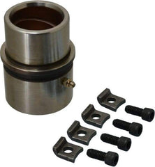 Dayton Lamina - 1-3/4" ID x 4-3/8" OAL, Steel, Bronze Plated Die & Mold Shoulder Bushing - Extra Long Shoulder, 2-1/2" Bottom OD, 2-1/4" Top OD, 2.658" Collar OD, 3" Under Collar, 1-3/8" Above Collar - Benchmark Tooling