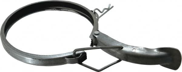 Made in USA - 4" ID Galvanized Duct Clamp with PVC Seal - Benchmark Tooling