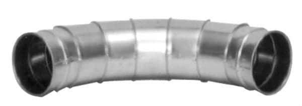 Made in USA - 6" ID Galvanized Duct Fitting - 10.32" Long, 24 Gage - Benchmark Tooling