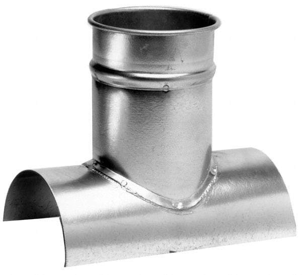 Made in USA - 8-8" ID Galvanized Duct Tap-In - 10" Long, 24 to 20 Gage - Benchmark Tooling