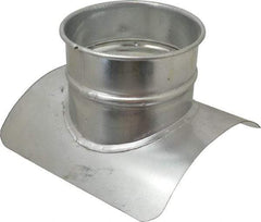 Made in USA - 10-6" ID Galvanized Duct Tap-In - 10" Long, 24 to 20 Gage - Benchmark Tooling