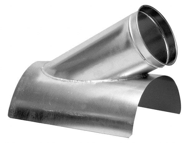 Made in USA - 10-8" ID Galvanized Duct In-Cut - 21" Long, 24 to 20 Gage - Benchmark Tooling