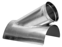 Made in USA - 8-6" ID Galvanized Duct In-Cut - 17" Long, 24 to 20 Gage - Benchmark Tooling