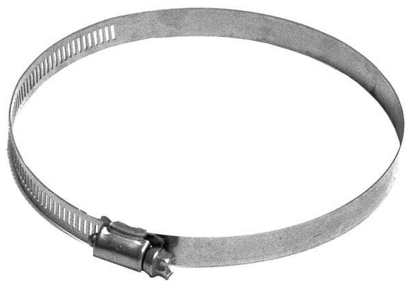 Made in USA - 5-1/2" ID Stainless Steel Duct Hose Clamp - 1/2" Long - Benchmark Tooling