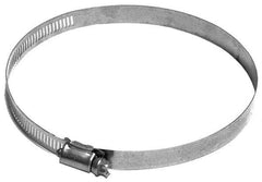 Made in USA - 5-1/2" ID Stainless Steel Duct Hose Clamp - 1/2" Long - Benchmark Tooling