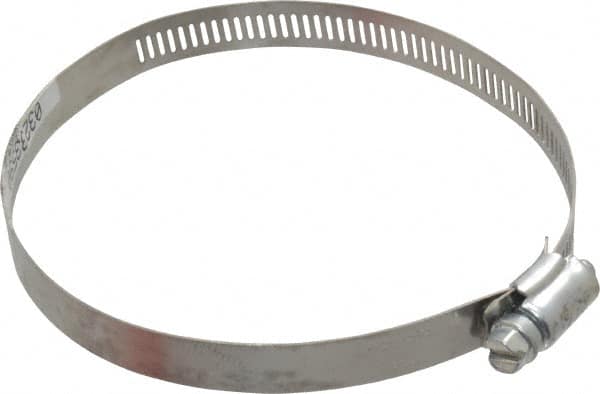 Made in USA - 4-1/2" ID Stainless Steel Duct Hose Clamp - 1/2" Long - Benchmark Tooling