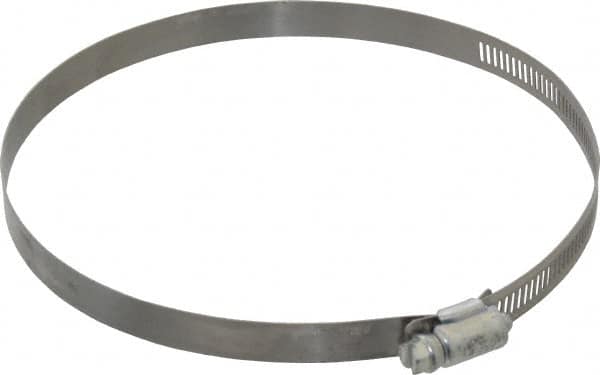 Made in USA - 6-1/2" ID Stainless Steel Duct Hose Clamp - 1/2" Long - Benchmark Tooling