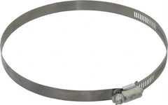 Made in USA - 6-1/2" ID Stainless Steel Duct Hose Clamp - 1/2" Long - Benchmark Tooling