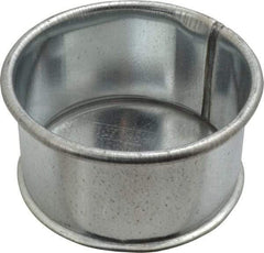 Made in USA - 4" ID Galvanized Duct End Cap - 2" Long, 24 Gage - Benchmark Tooling