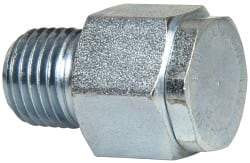 LDI Industries - 1/4 Thread, Steel, Zinc Plated, Filter Vent - 1-3/16" High, 3/4" Hex Flats Diam - Benchmark Tooling