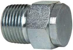 LDI Industries - 3/8 Thread, Steel, Zinc Plated, Filter Vent - 1-1/32" High, 3/4" Hex Flats Diam - Benchmark Tooling