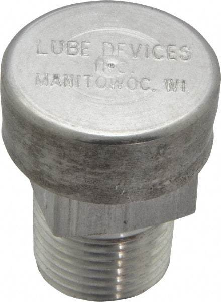 LDI Industries - 3/8 Thread, Aluminum, Protected Vent - 1-1/4" High, 1" Hex Flats Diam - Benchmark Tooling