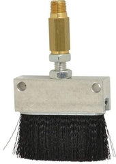 LDI Industries - 2-1/4" Long Brush, 2-1/4" Width/Diam, PTF Thread Oil Reservoir Lubrication Brushes - 1-5/32" Bristle Length, 250°F, 2-3/8" Length Under Mounting Thread, Straight Shank - Benchmark Tooling