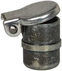 Gits - Steel, Zinc Plated, Beaded Drive One Piece, Straight Oil Hole Cover - 0.378-0.380" Drive Diam, 3/8" Drive-In Hole Diam, 7/32" Drive Length, 17/32" Overall Height - Benchmark Tooling