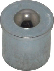 Gits - Steel, Zinc Plated, Plain Drive One Piece, Ball Valve Oil Hole Cover - 0.315-0.317" Drive Diam, 5/16" Drive-In Hole Diam, 5/16" Drive Length, 3/8" Overall Height - Benchmark Tooling