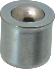 Gits - Steel, Zinc Plated, Plain Drive One Piece, Ball Valve Oil Hole Cover - 0378-0.380" Drive Diam, 3/8" Drive-In Hole Diam, 3/8" Drive Length, 15/32" Overall Height - Benchmark Tooling