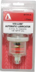 Alemite - 1.22 Ounce Reservoir Capacity, 1/8 NPTF Thread, Steel, Spring-Loaded, Grease Cup and Lubricator - -40 to 65.56°C Operating Temp, 0.15 to 0.24 Bar Operating Pressure - Benchmark Tooling