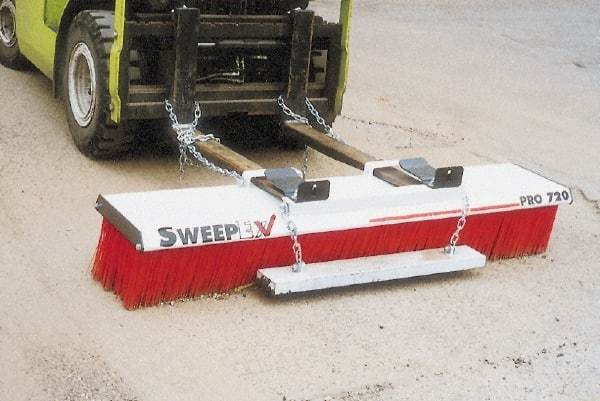 Sweepex - 72" Wide Sweeper Fork Lift - 72 Inch Wide Broom - Benchmark Tooling