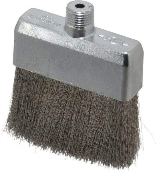 Trico - 2" Width/Diam, NPT Thread Oil Reservoir Lubrication Brushes - 160°F, 2-5/16" Length Under Mounting Thread, Straight Shank - Benchmark Tooling