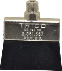 Trico - 2" Long Brush, 2" Width/Diam, NPT Thread Oil Reservoir Lubrication Brushes - 200°F, 2-5/16" Length Under Mounting Thread, Straight Shank - Benchmark Tooling