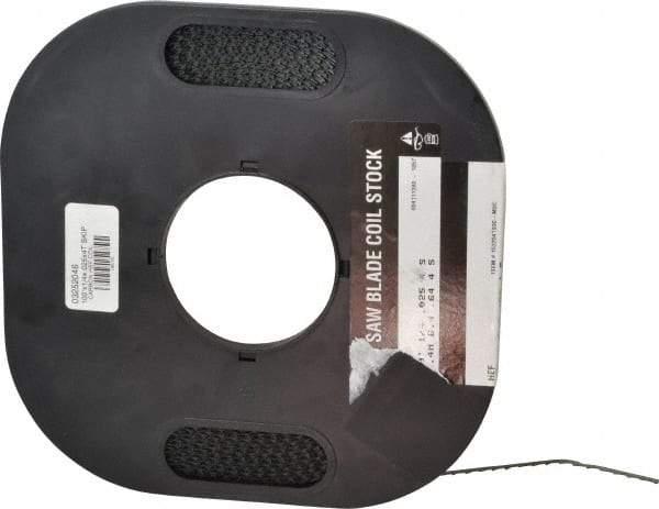 M.K. MORSE - 1/4" x 100' x 0.025" Carbon Steel Band Saw Blade Coil Stock - 4 TPI, Toothed Edge, Skip Form, Raker Set, Flexible Back, Constant Pitch, - Benchmark Tooling